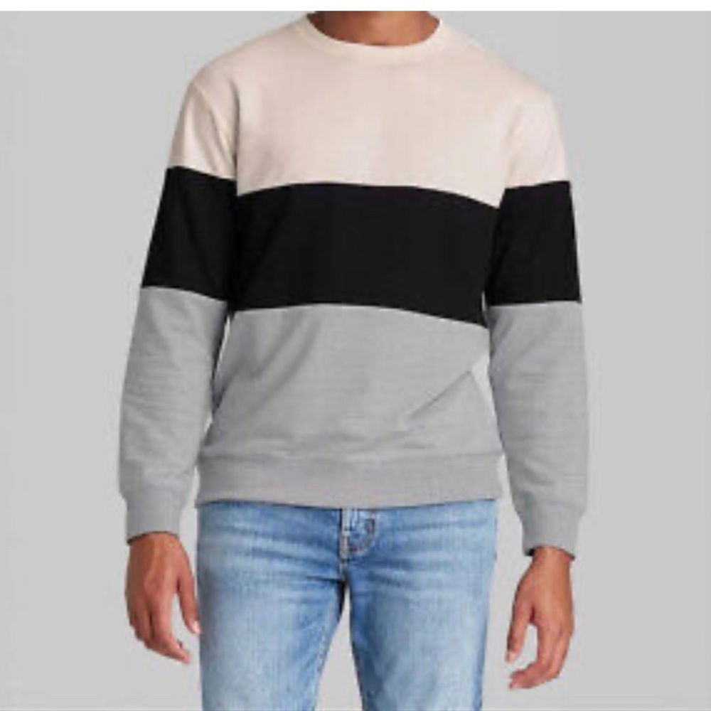 Original Use lightweight Colorblock Crewneck sweatshirt NWT